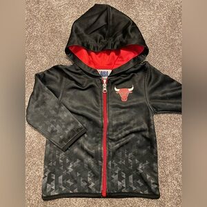 Toddler 2T Chicago Bulls zip up jacket hoodie